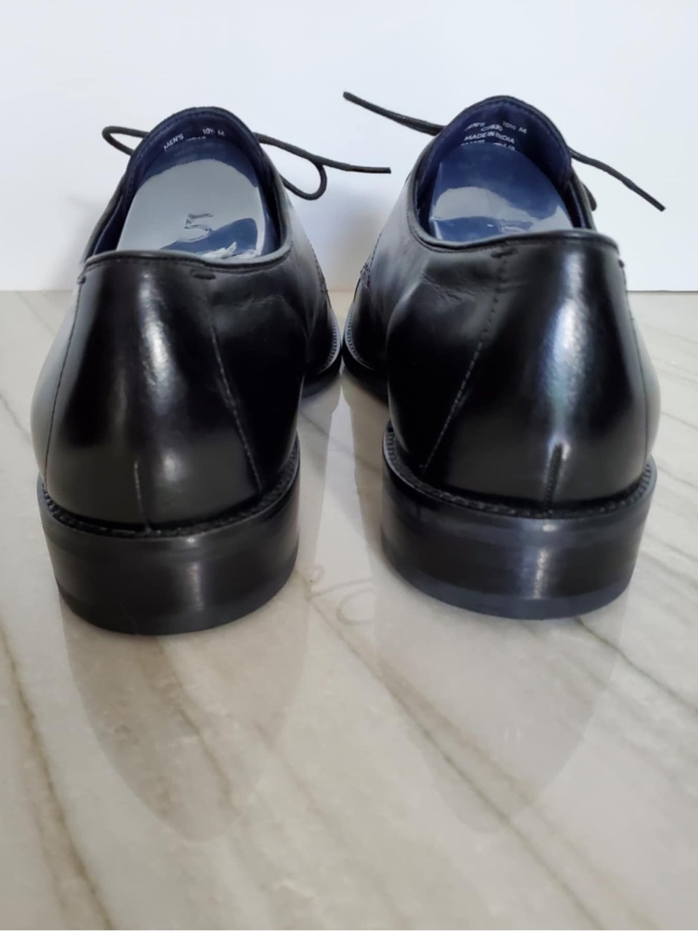 Cole Haan Grand OS Mens Size 10.5 Black Leather Cap Toe Oxfords Dress Shoes - Picture 7 of 12